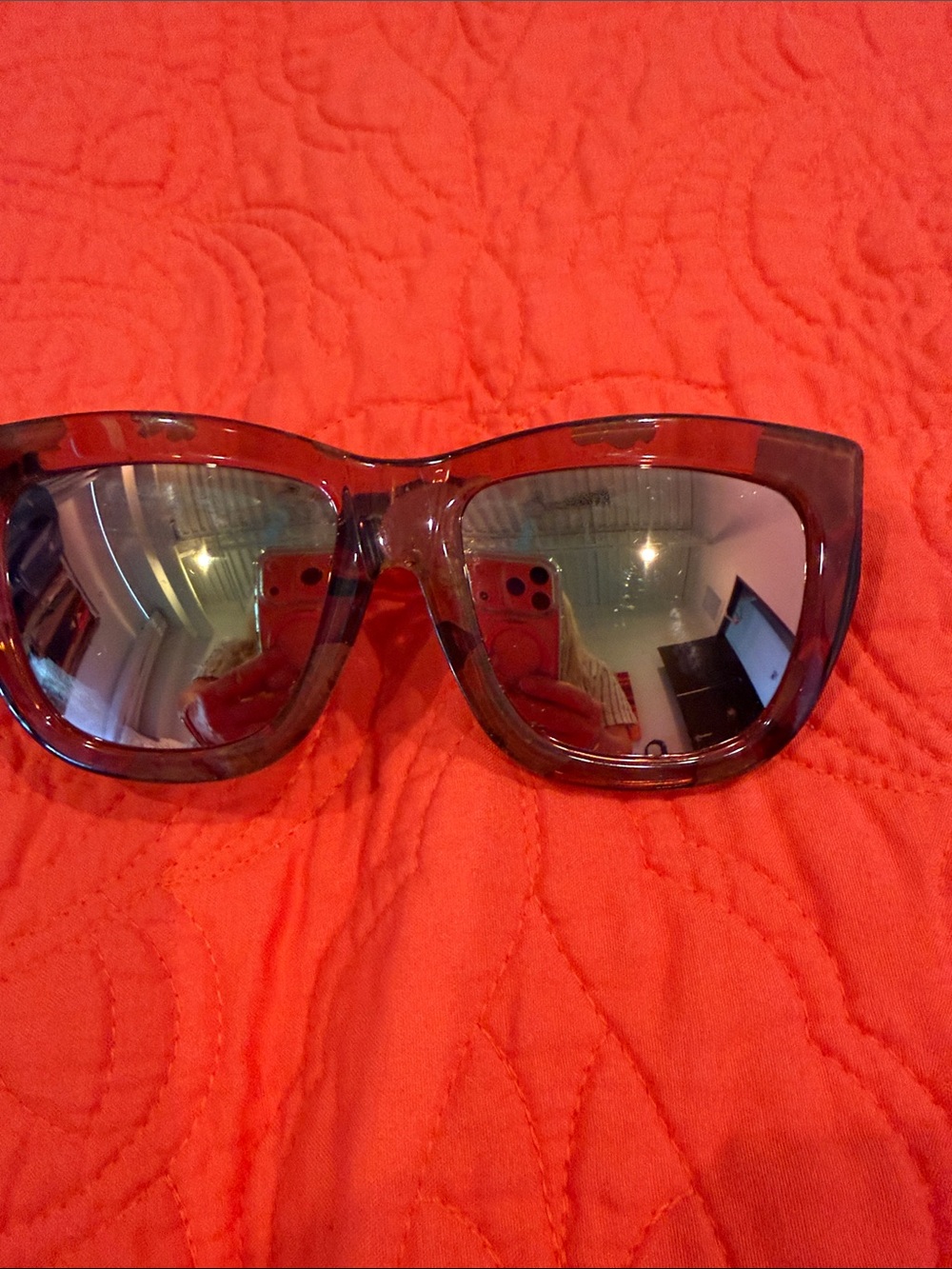 3.1 Phillip Lim Gray Tortoiseshell Oversized Cat-Eye Sunglasses